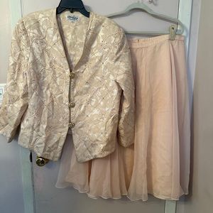 Formal skirt and top for wedding or event. By Katherine Lindsey. Never worn